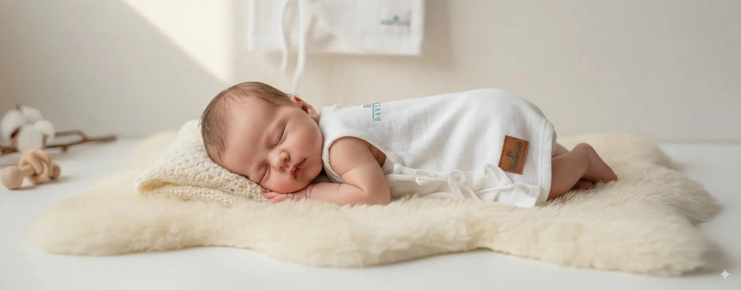 Bhagyavastra™ Natural White, 100% Cotton, Lucky & Herbal Newborn Baby Top (Jhabla) 0–3 Months