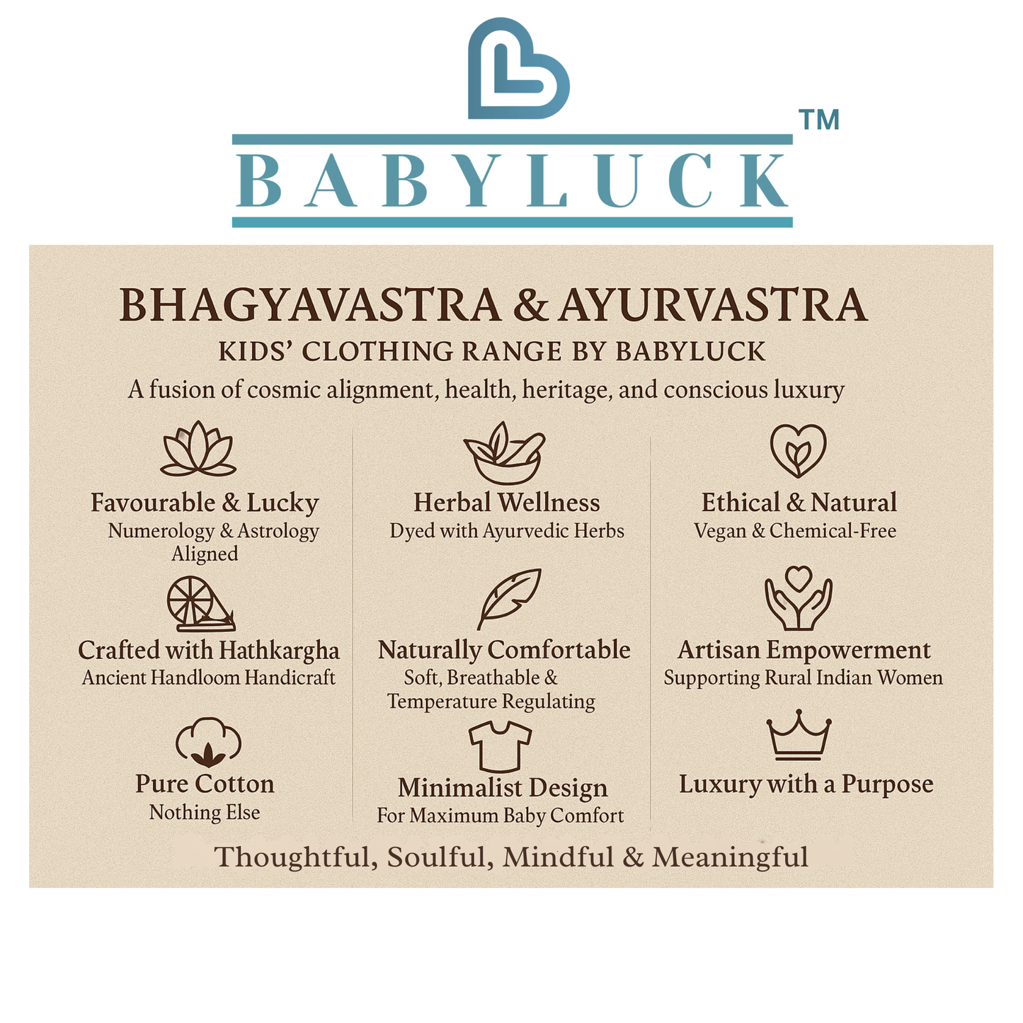 Bhagyavastra™ Manjistha, 100% Cotton, Lucky & Herbal Newborn Baby Top (Jhabla) 0–3 Months