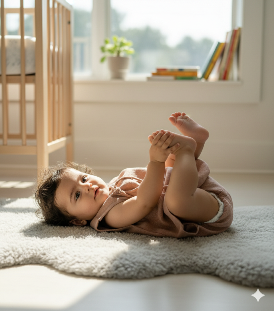 Bhagyavastra™ Manjistha, 100% Cotton, Lucky & Herbal Newborn Baby Top (Jhabla) 0–3 Months