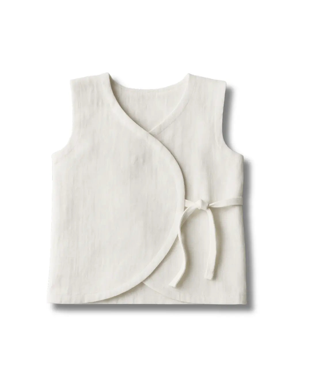 Bhagyavastra™ Natural White, 100% Cotton, Lucky & Herbal Newborn Baby Top (Jhabla) 0–3 Months