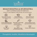 Bhagyavastra™ Aloe Vera Dyed (Off-White & Cream), 100% Cotton, Lucky & Herbal Newborn Baby Top (Jhabla) 0–6 Months Sleeves - Babyluck World LLP