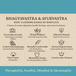 Bhagyavastra™ Indigo Blue, 100% Cotton, Lucky & Herbal Newborn Baby Top (Jhabla) 0–3 Months - Babyluck World LLP