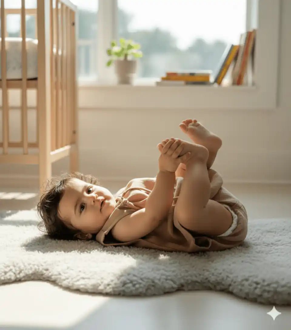 Bhagyavastra™ Manjistha (Maddar) Dyed, 100% Cotton, Lucky & Herbal Newborn Baby Top (Jhabla) 0–3 Months - Babyluck World LLP