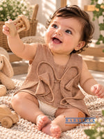 Bhagyavastra™ Manjistha (Maddar) Dyed, 100% Cotton, Lucky & Herbal Newborn Baby Top (Jhabla) 0–6 Months. - Babyluck World LLP