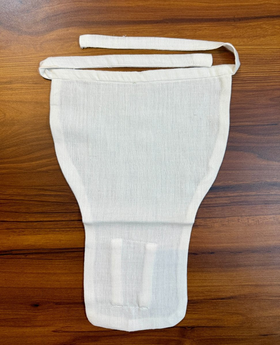 Bhagyavastra™ Natural White, 100% Cotton, Lucky & Herbal Newborn Baby Nappy 0–3 Months - Babyluck World LLP