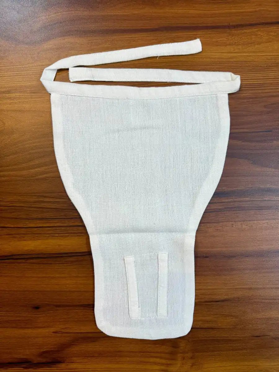Bhagyavastra™ Natural White, 100% Cotton, Lucky & Herbal Newborn Baby Nappy 0–3 Months - Babyluck World LLP