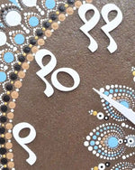 Cow Dung Wall Clock (Hindi) for Vastu Dosh Nivaran, Positive Energy & Prosperity - Babyluck World - Bhagyavastra & Ayurvastra